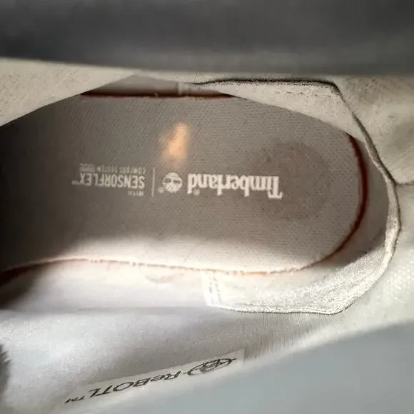 Timberland Boots Women's 8.5 Sensorflex White Ankle Boot Preppy Winter Style - Picture 4 of 13